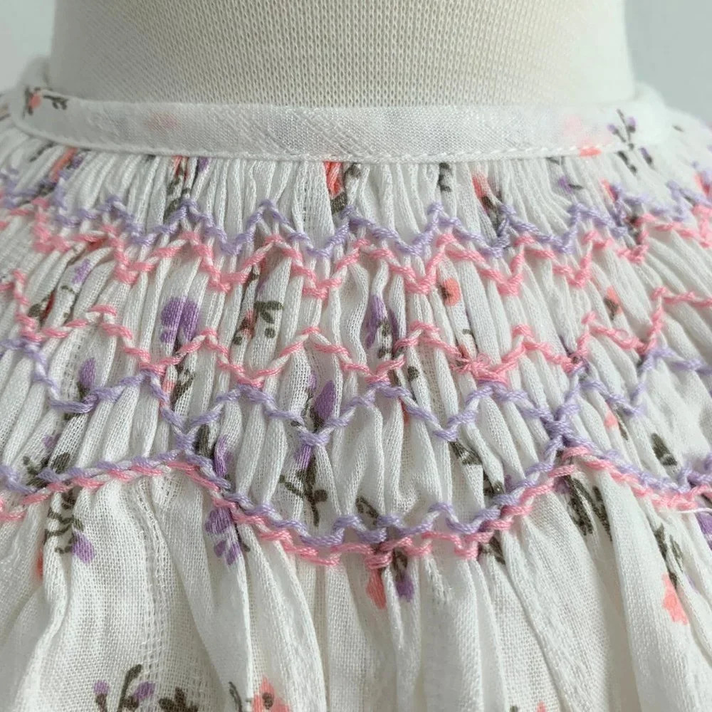 NWT - Pretty Girls Smocked Bishop Dress Floral Cute Spring & Summer Casual 2T - Picture 10 of 14